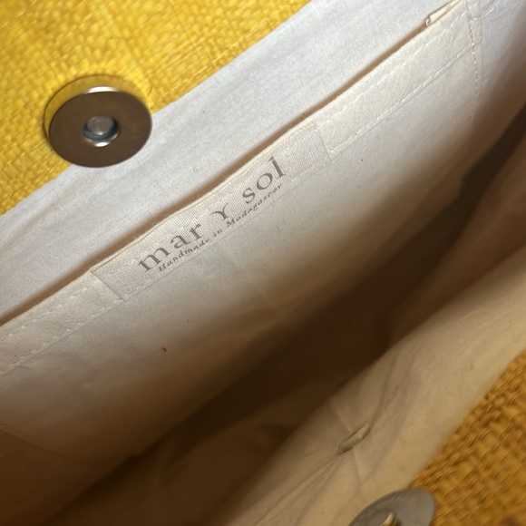 Mar Y Sol Guadeloupe Floral Raffia Tote Satchel Bag - Picture 4 of 5